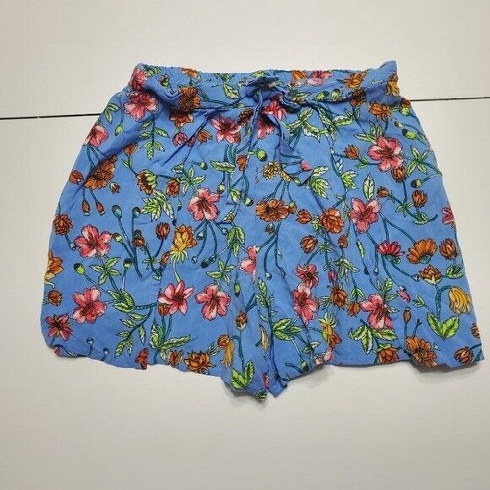 Sale In Girl Medium 10-12 blue floral dressy short